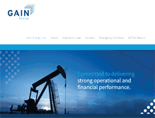 Tablet Screenshot of gainenergy.com
